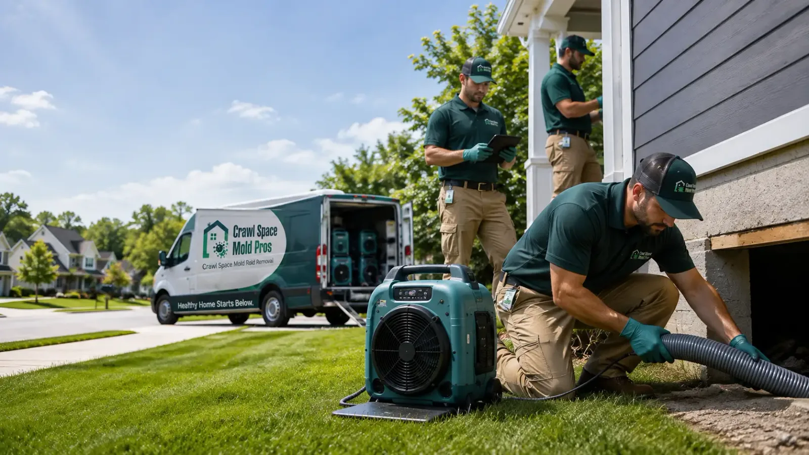 Crawl Space Mold Removal in Emmett, MI